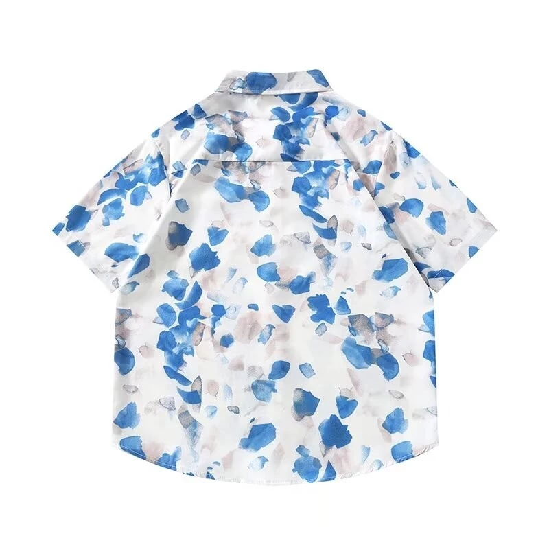 เสื้อเชิ้ตลายดอกไม้ผู้ชาย แขนสั้น ไซส์ใหญ่พิเศษ M-8XL thumbnail 3