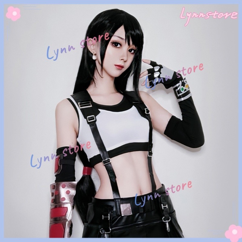 Tifa Lockhart คอสเพลย์เครื่องแต่งกายเกม Final Fantasy คอสเพลย์เครื่องแต่งกายชุด FF TIFA สาวเครื่องแบบชุดกระโปรงฮาโลวีน Carnival ชุด - รูปที่ 5