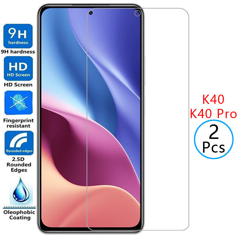 กระจกนิรภัยสําหรับ xiaomi redmi k40 pro plus กระจกนิรภัยป้องกันหน้าจอบน redmik40 ฟิล์ม xiomi ksiomi 