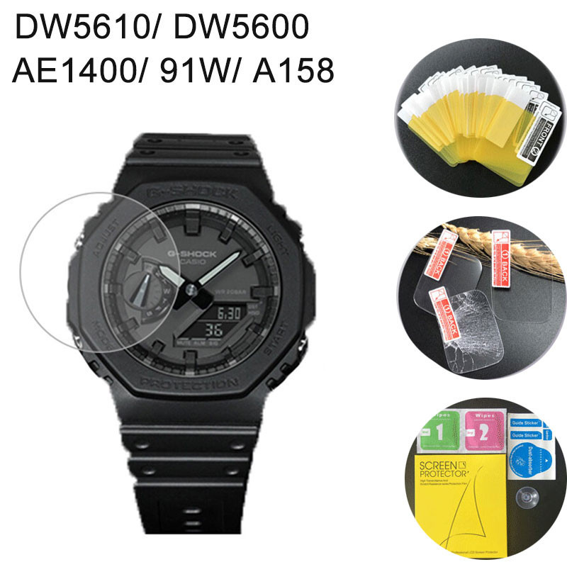 Pet นาฬิกาฟิล์มป้องกันหน้าจอสําหรับ Casio DW5600 5610 91W AE1400 A158 B650WC B640WC A700 F108 AE1400