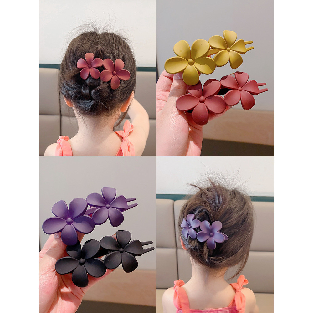 เด ็ กสไตล ์ เกาหลีดอกไม ้ Gripper High-end Back Head Ball กิ ๊ บติดผม