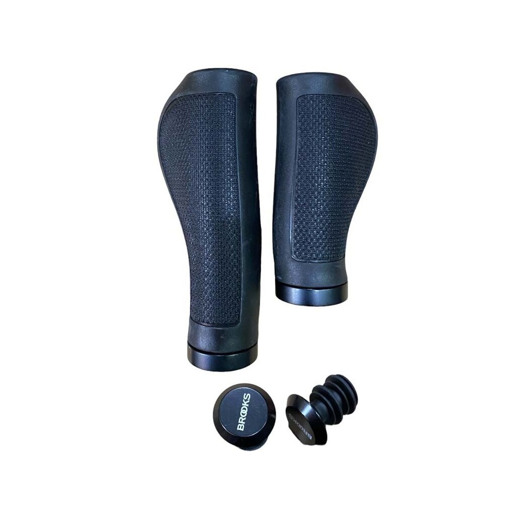 ปลอกแฮนด์ยาง Brooks Ergonomic Rubber Grips ขนาด 130/100 mm.