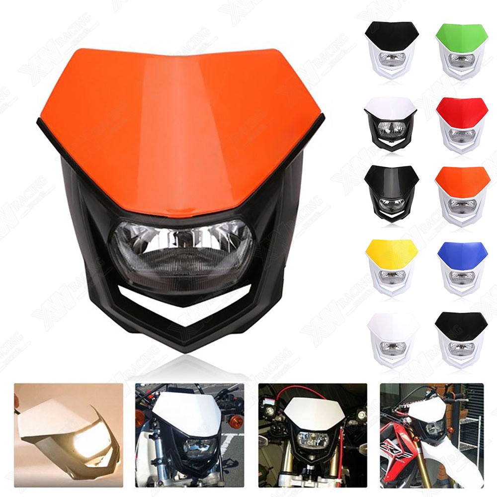 XW RACING ไฟหน้ารถจักรยานยนต์ ทั่วไป 12V 35W สําหรับ HONDA  Enduro KTM ATV ไฟหน้าวิบาก ไฟหน้า วัตถุประสงค์ทั่วไป ไฟหน้า