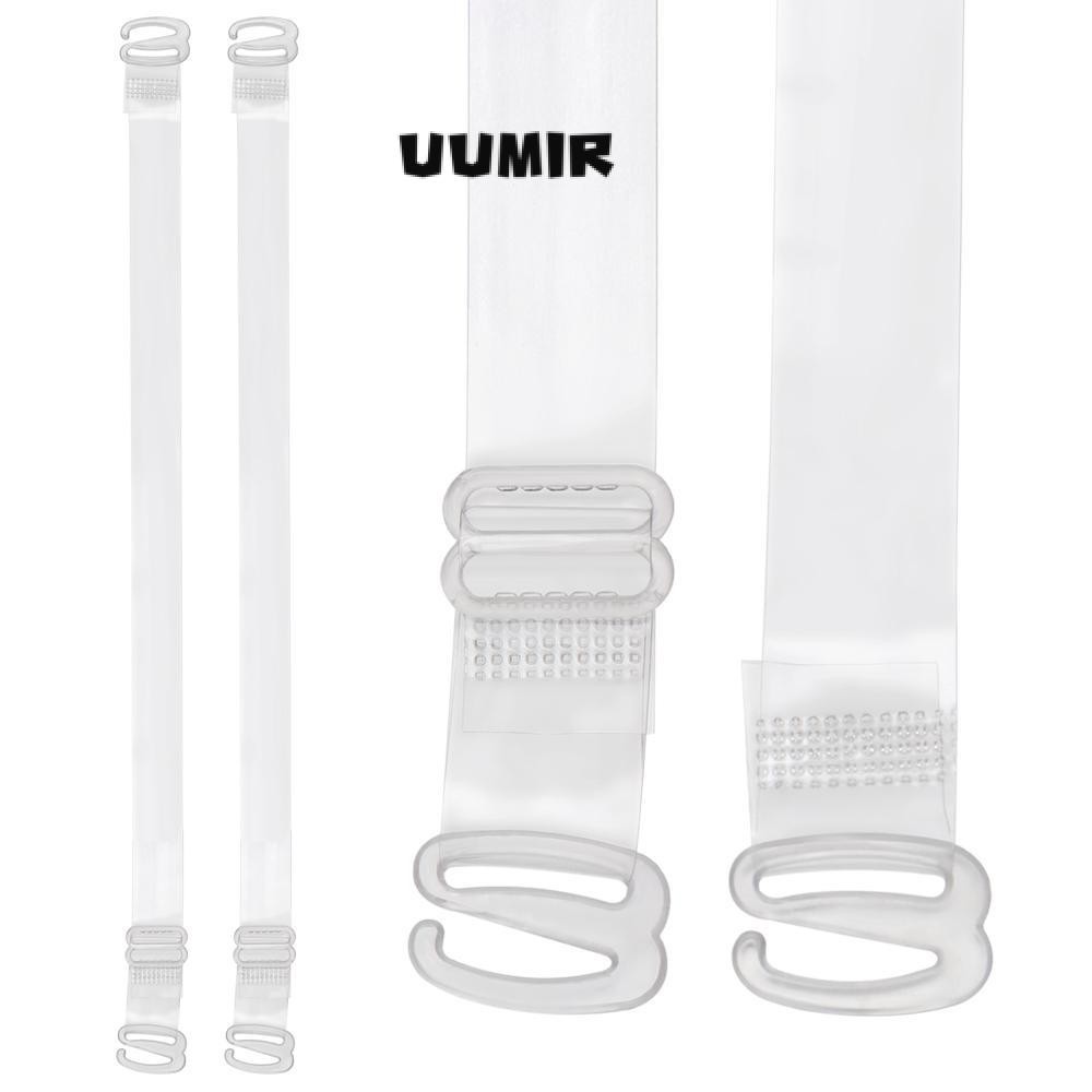 UUMIR  สายรัดบราชั้นใน สีโปร่งใส สําหรับสตรี สามารถปรับได้ 1.5 ซม.