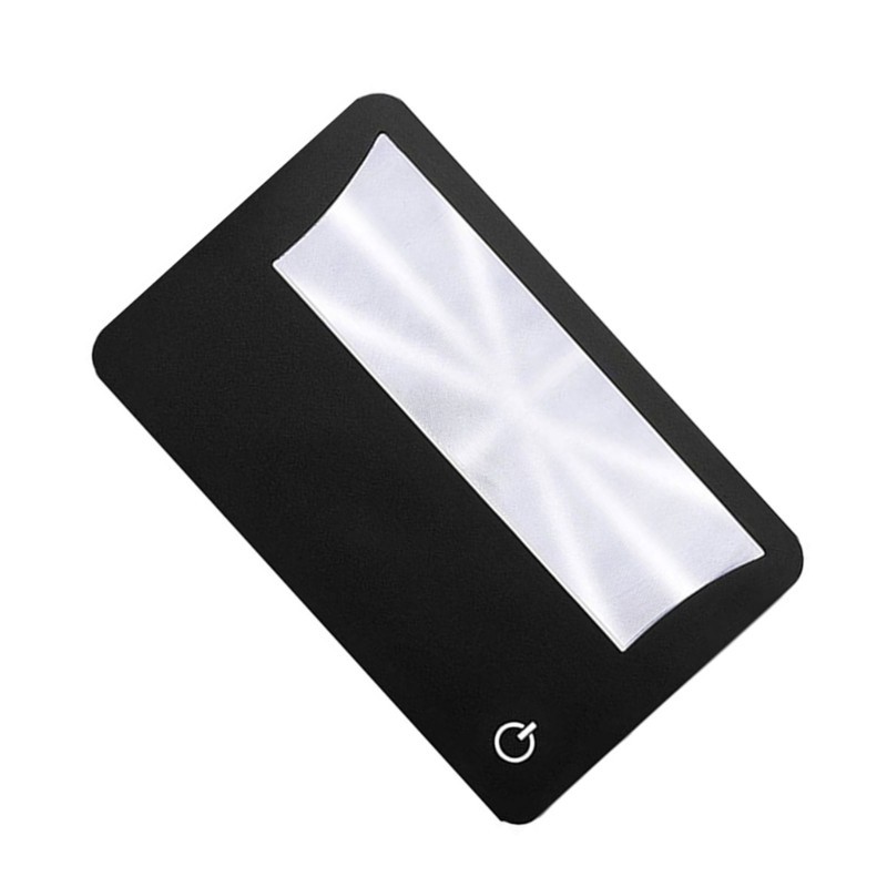 Gj* แว่นขยายไฟ LED แว่นขยาย 3X สําหรับอ่านหนังสือ Close Work แว่นขยายกระเป๋า
