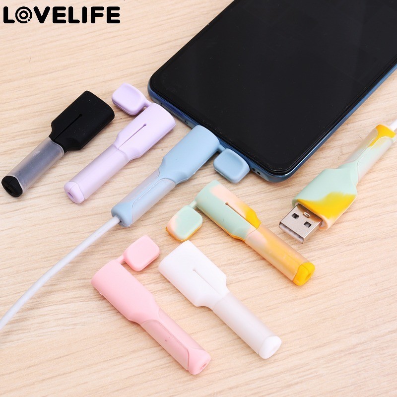[ แนะนํา] ตัวป้องกันสาย USB - ฝาครอบป้องกันสายเคเบิลข้อมูล - ปลอกสายไฟ - ป้องกันการเบรก ป้องกันการดัด นุ่ม ซิลิโคน - ตัวจัดพอร์ตสายโทรศัพท์- สําหรับ Type C/Android