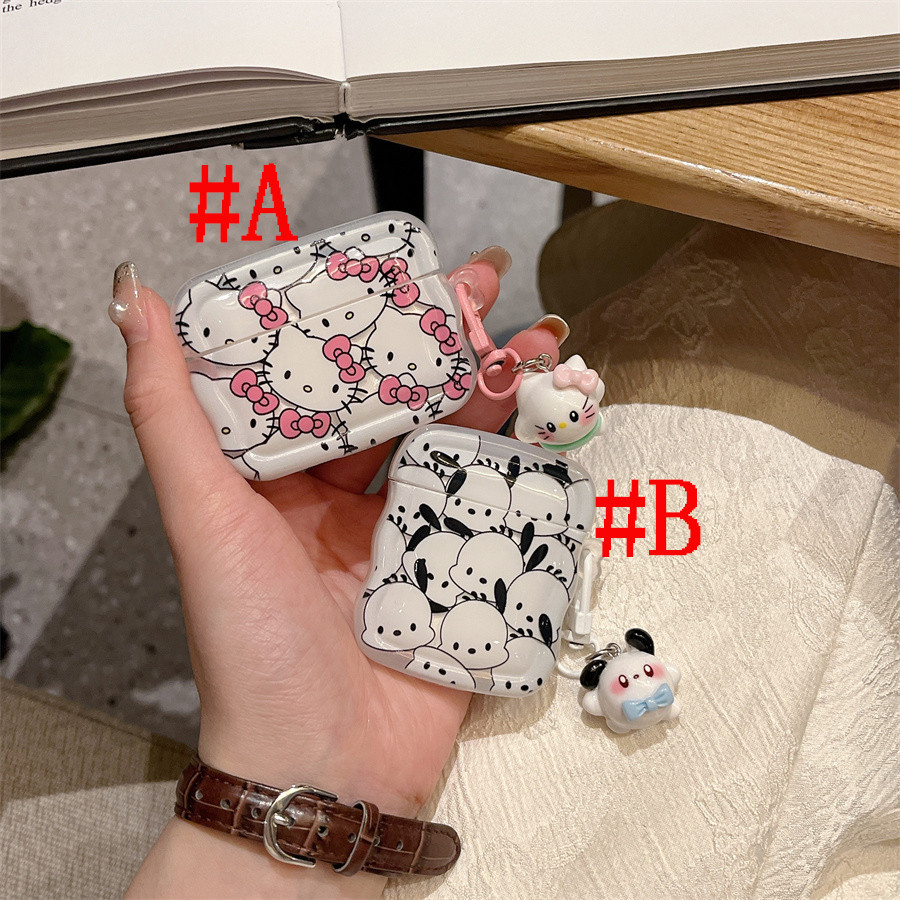 เคสซิลิโคน เคส AirPods Pro2 AirPods Pro Airpods3 gen3 AirPods2 Creative Cute Cartoon เฮลโล คิตตี้ He