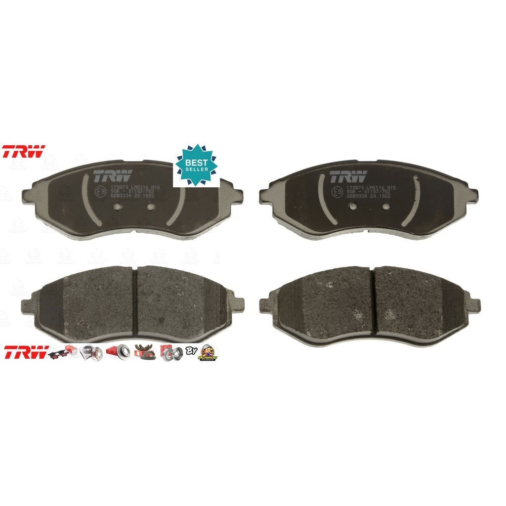 TRW ATEC ผ้าเบรคหน้า CHEVROLET AVEO T200 1.4,1.6 ปี 2006-2014 TRW ATEC GDB 3330 AT เชฟอาวีโอ