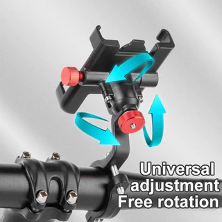 X-tiger ที่วางโทรศัพท์จักรยานโลหะผสมที่วางโทรศัพท์ 360° Rotation Bike ขาตั้งคลิปแฮนด์รถจักรยานยนต์สําหรับโทรศัพท์มือถือทุกรุ่น