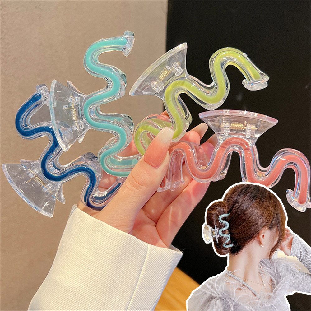 Simple M Grabber คลิปสําหรับผู ้ หญิงฤดูร ้ อนกลับหัวผมที ่ คาดผมคลิปฉลาม Ins