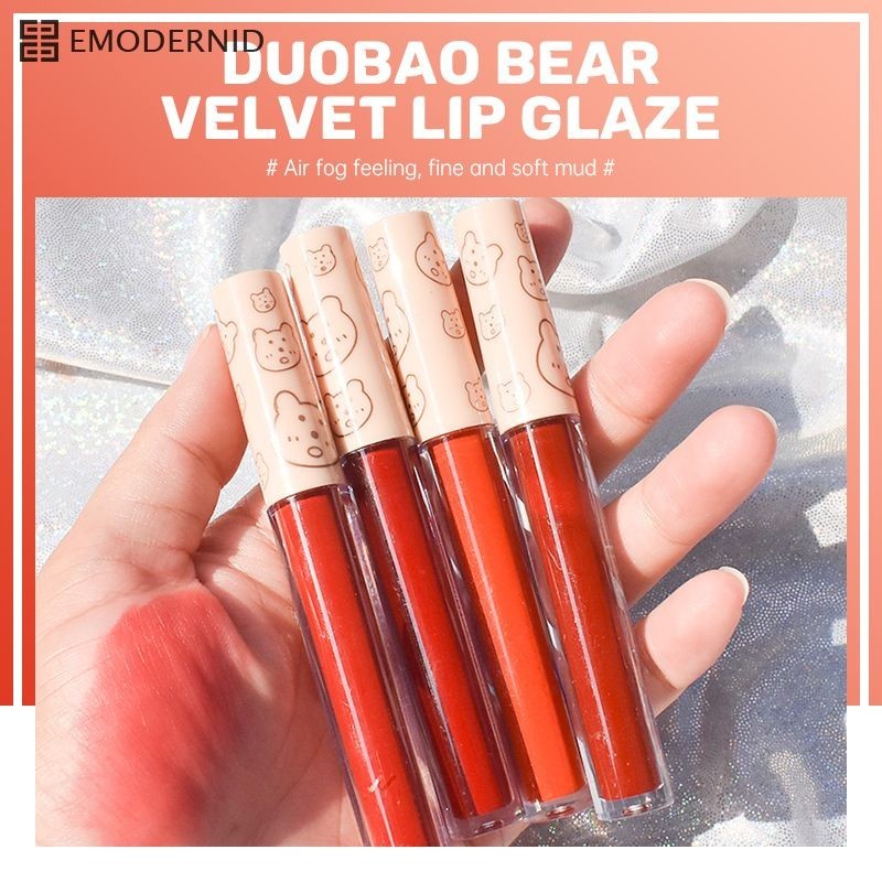 ลิปสติกเคลือบริมฝีปากเคลือบกํามะหยี่ให้ความชุ่มชื้น Lasting Moisturizing Liquid Lip Glaze em