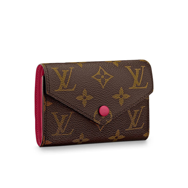 Louis Vuitton LV Women 's Bag VICTORINE Old Flower Short Wallet M41938