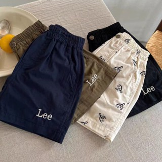 กางเกงขาสั้นเด็กชายฤดูร้อนสไตล์ใหม่เวอร์ชั่นเกาหลีแฟชั่นผ้าฝ…