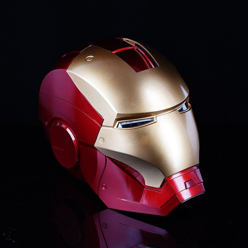 [ ในสต ็ อก ] ของขวัญฮาโลวีน Iron Man หมวกกันน ็ อค Jarvis ถุงมือเกราะสวมใส ่ Deformable หน ้ ากากเด ็ กของเล ่ นชาย