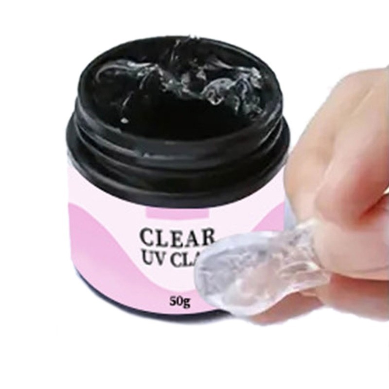 Redd 100g Clear UV Clay Rapid Curing DIP เรซิ่นกาวเครื่องประดับทําอุปกรณ์เสริมฟรี Creative รุ่นนวดกาวสําหรับ Begin