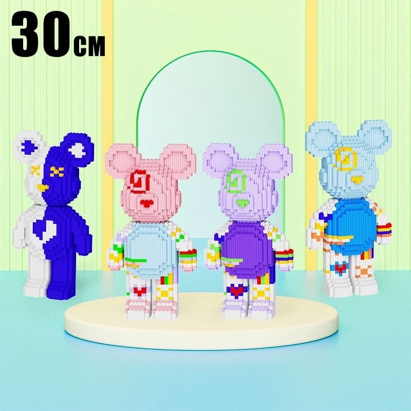 บล็อกตัวต่อเลโก้ 3D หมีรุนแรง 3000 ชิ้น thumbnail 5