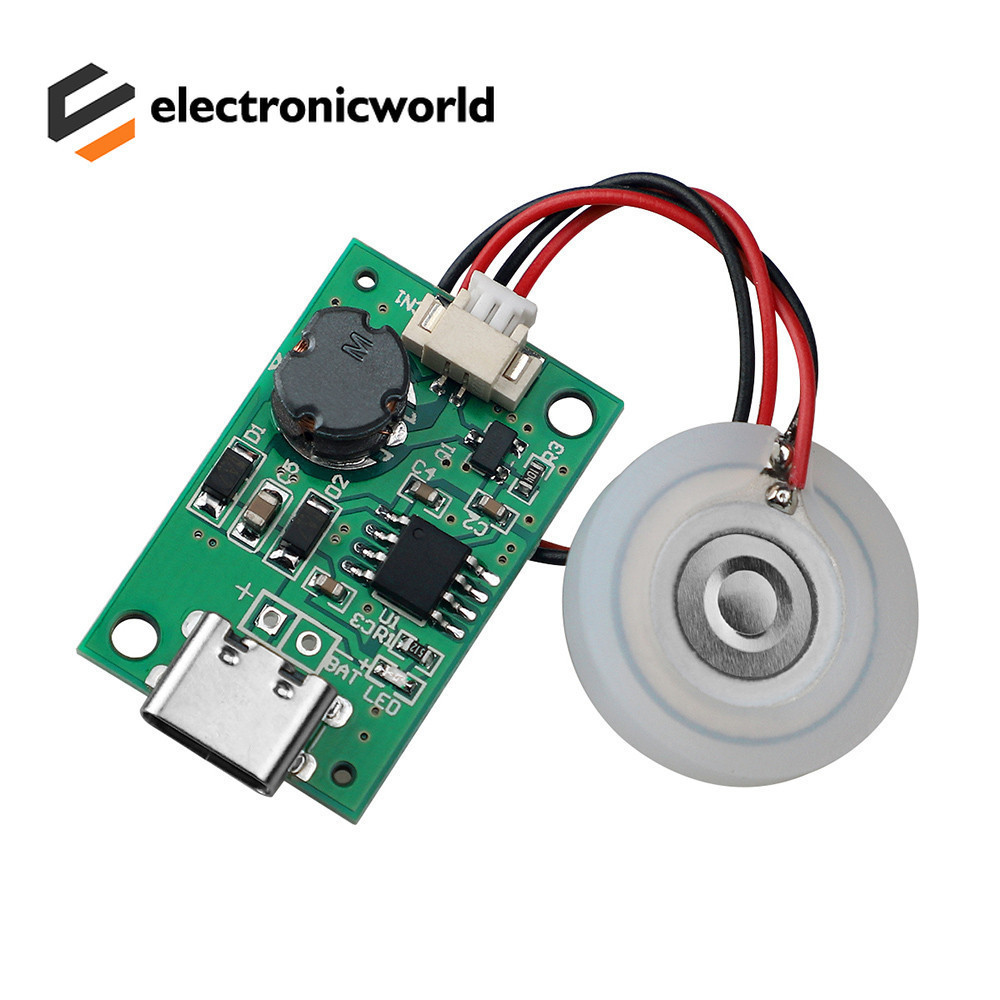 Dc5v Usb Ultrasonic Nebulizer Humidifier Nebulizer โมดูล Mini Humidifier Diy ชุด Type-C พร ้ อมแผ ่ น Atomizer