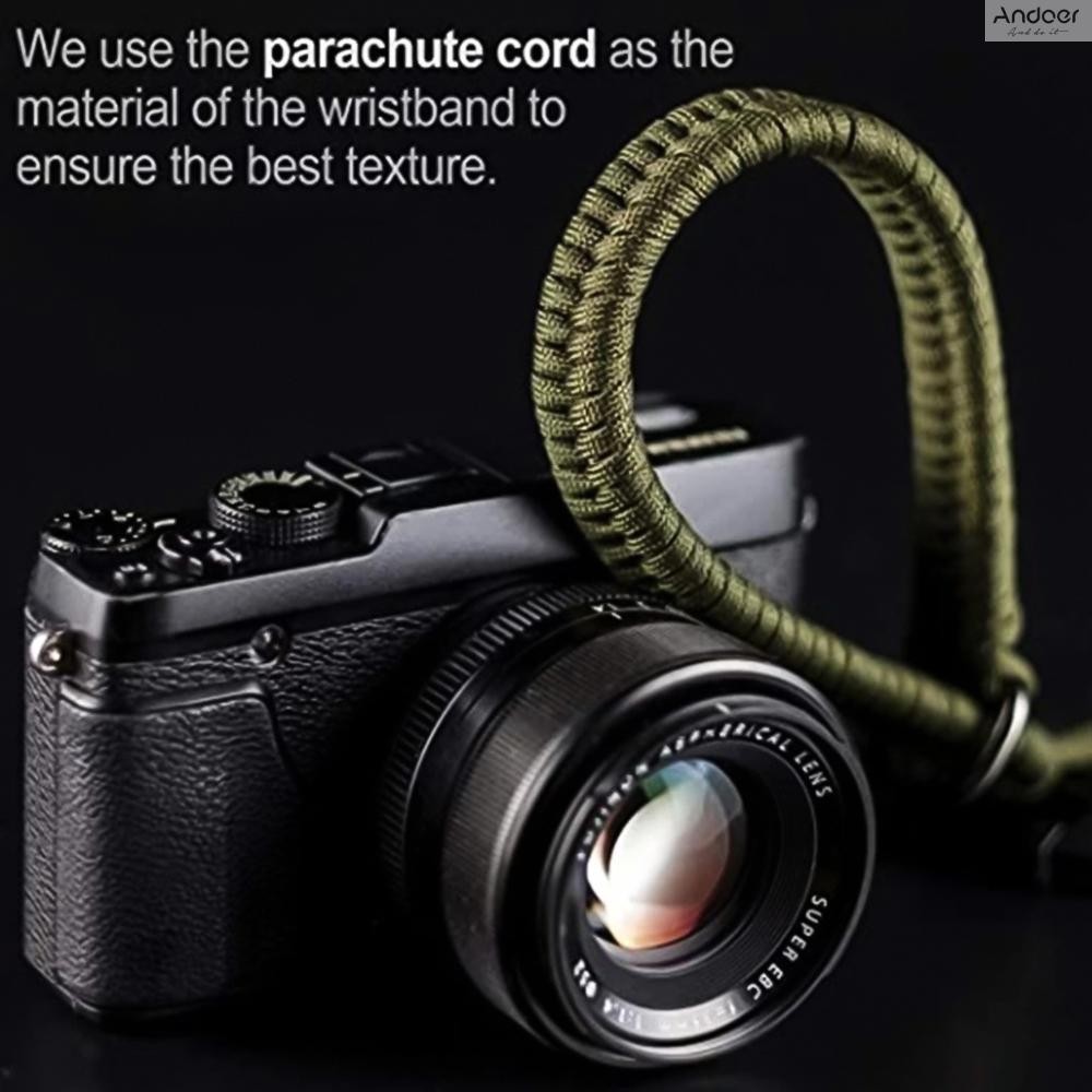 สายรัดข้อมือกล้องสากล 35 ซม. สายคล้องมือกล้องสายรัดข้อมือสําหรับกล้อง DSLR และ Mirrorless สําหรับช่างภาพ Quick Release