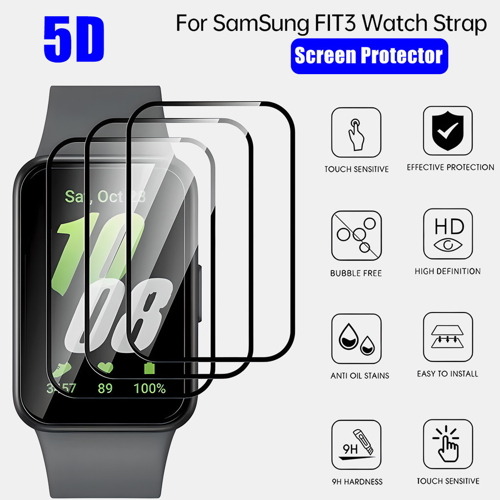 ฟิล ์ มป ้ องกันนาฬิกาคอมโพสิตโค ้ งเข ้ ากันได ้ กับ Samsung Galaxy Fit 3