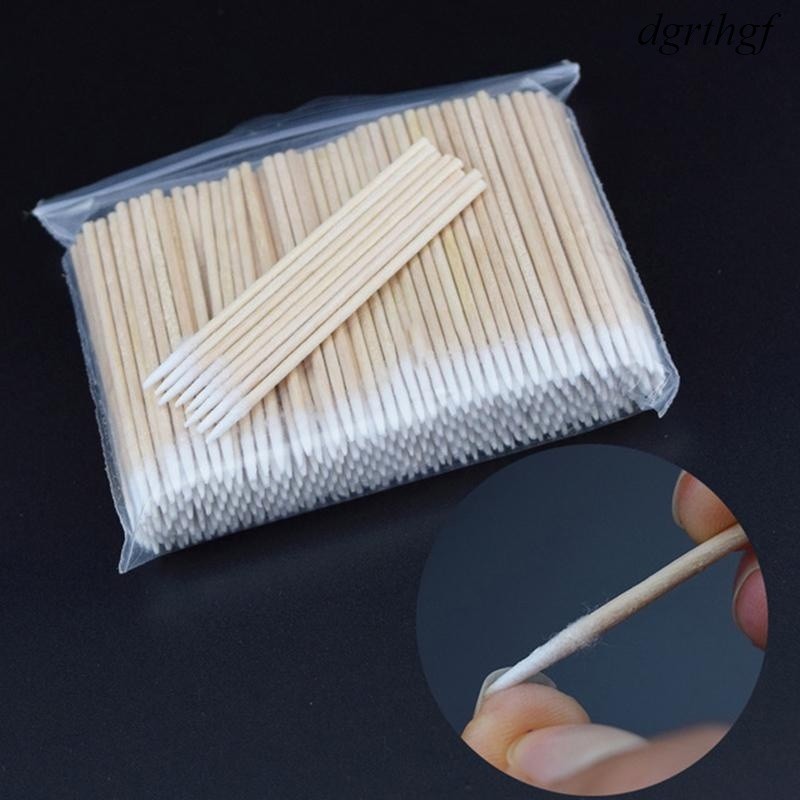 300 ชิ้น/เซ็ตไม้ Cotton Buds Swabs เคล็ดลับทําความสะอาดหูไม้ Sticks แต่งหน้า Cotton Buds