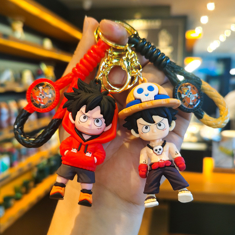 การ ์ ตูนการ ์ ตูนทอ One Piece พวงกุญแจพีวีซี/น ่ ารักอะนิเมะตุ ๊ กตาจี ้ อุปกรณ ์ เสริม