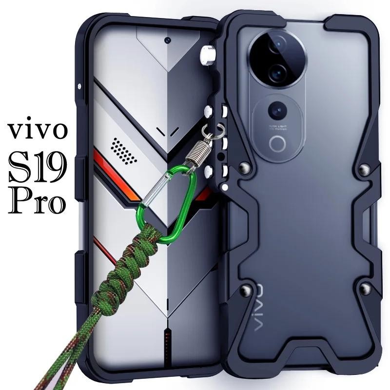 เกราะสกรูกันชนโลหะกรอบอลูมิเนียมเคสกันกระแทกสําหรับvivo V27 V27E V29 V30 Pro V50 V40 S19 S18 S17 S16 Pro