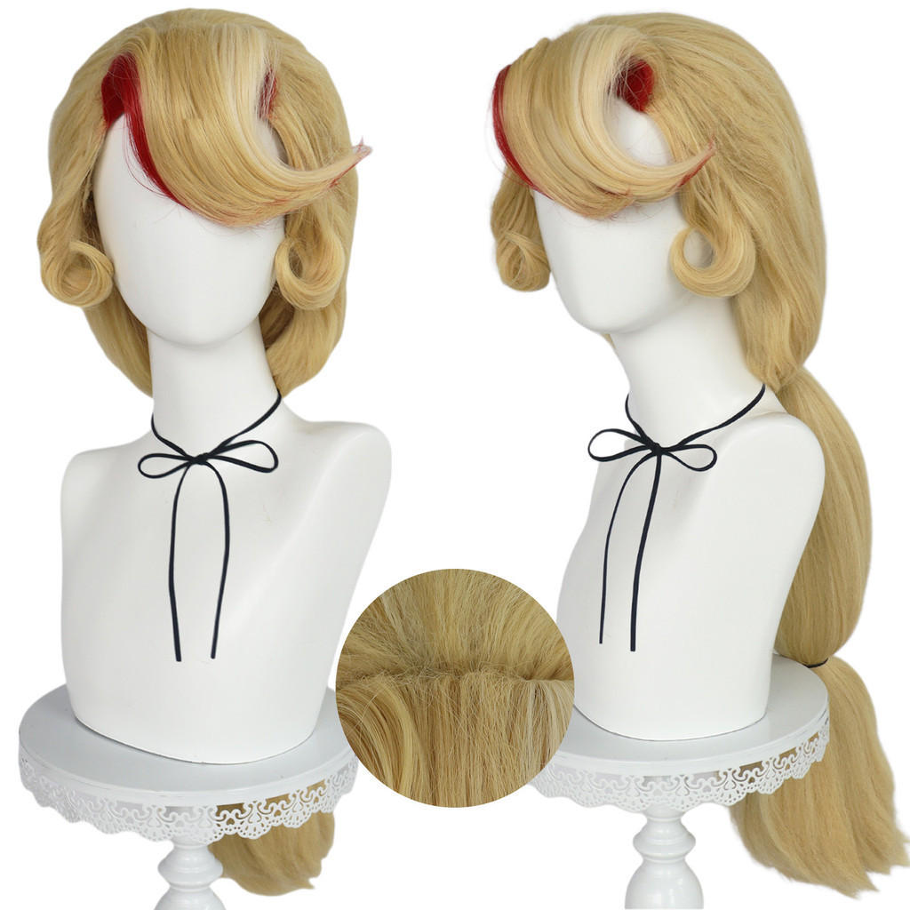 Charlie คอสเพลย ์ วิกผม Hazbin Hotel Charlie Morningstar Morning Star ผมยาวสังเคราะห ์ ทนความร ้ อน