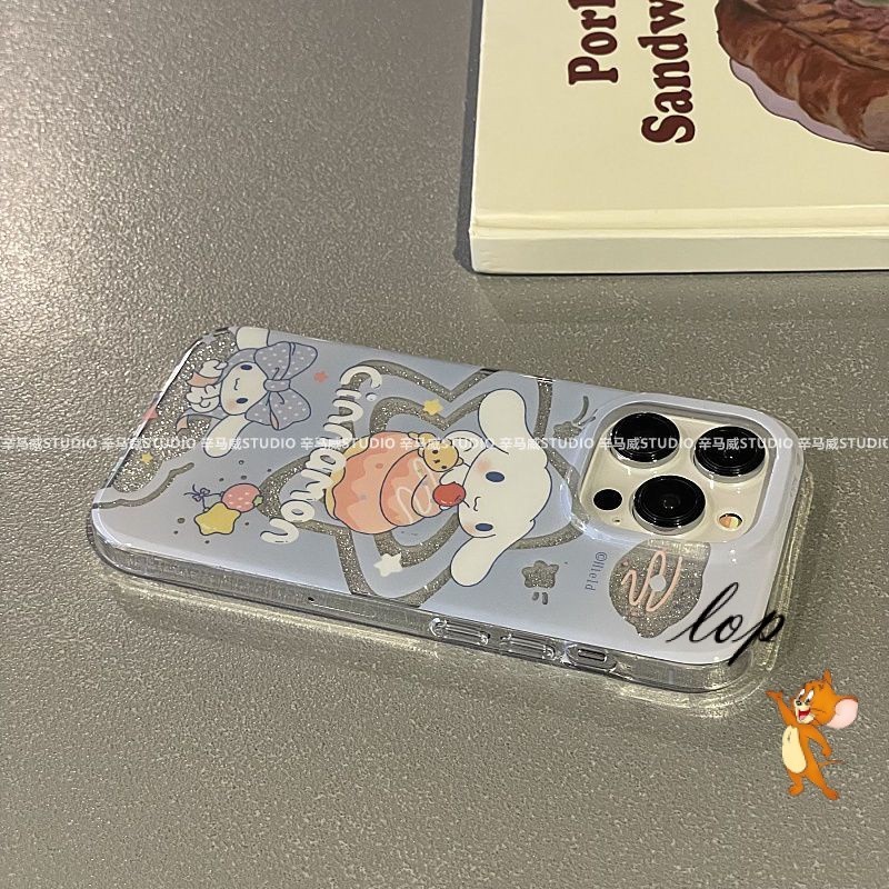 เคสโทรศัพท์มือถือใส แบบนิ่ม ลายการ์ตูนสุนัข Cinnamon กันกระแทก สําหรับ iPhone 14 13 11 12Promax X XR XS 7plus 8plus 11Pro 12Pro
