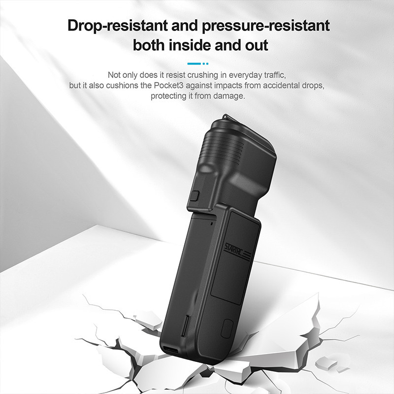 All-in-one Gimbal เลนส์กล่องเก็บหน้าจอสําหรับ DJI Osmo Pocket 3 Scratch & Impact Clamshell Storage Handheld Gimbal กล่องอุปกรณ์เสริม