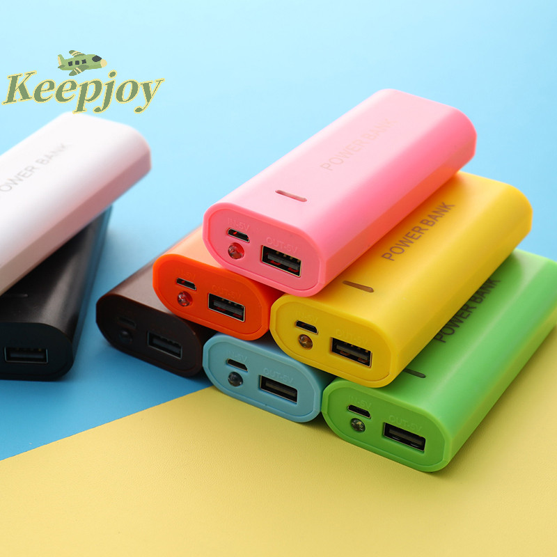 [Keepjoy ] 5v 5600mAh 2X 18650 USB Charger Case DIY กล ่ องสําหรับชาร ์ จ [ ใหม ่ ]