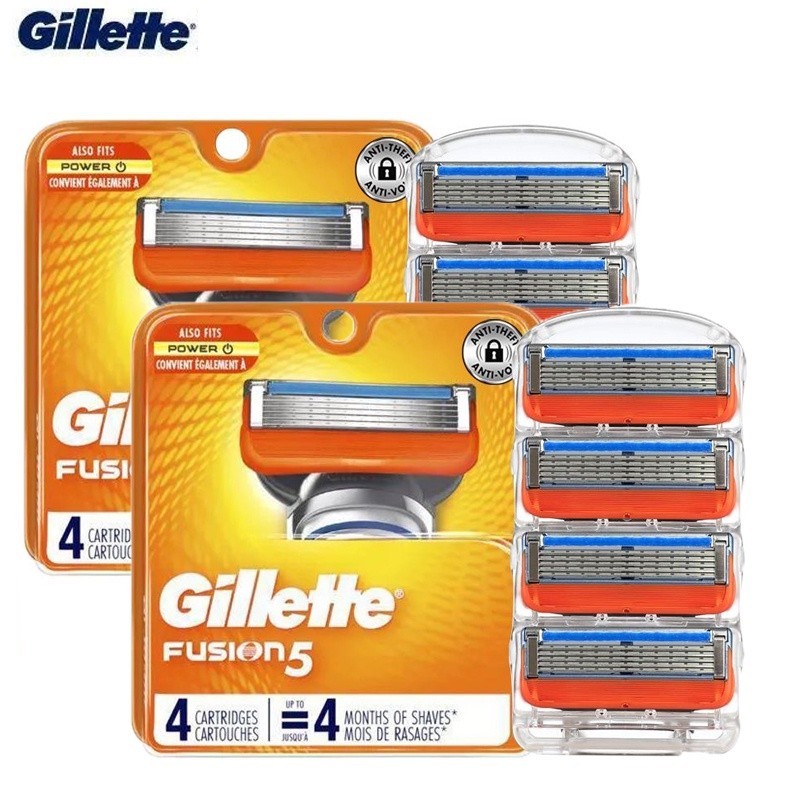 Gillette Fusion 5 ใบมีดโกนสําหรับ Gillette Fusion มีดโกนตรง 5 ชั้นใบมีดผู้ชายs คู่มือ Sharp Trimmer เปลี่ยนใบมีด