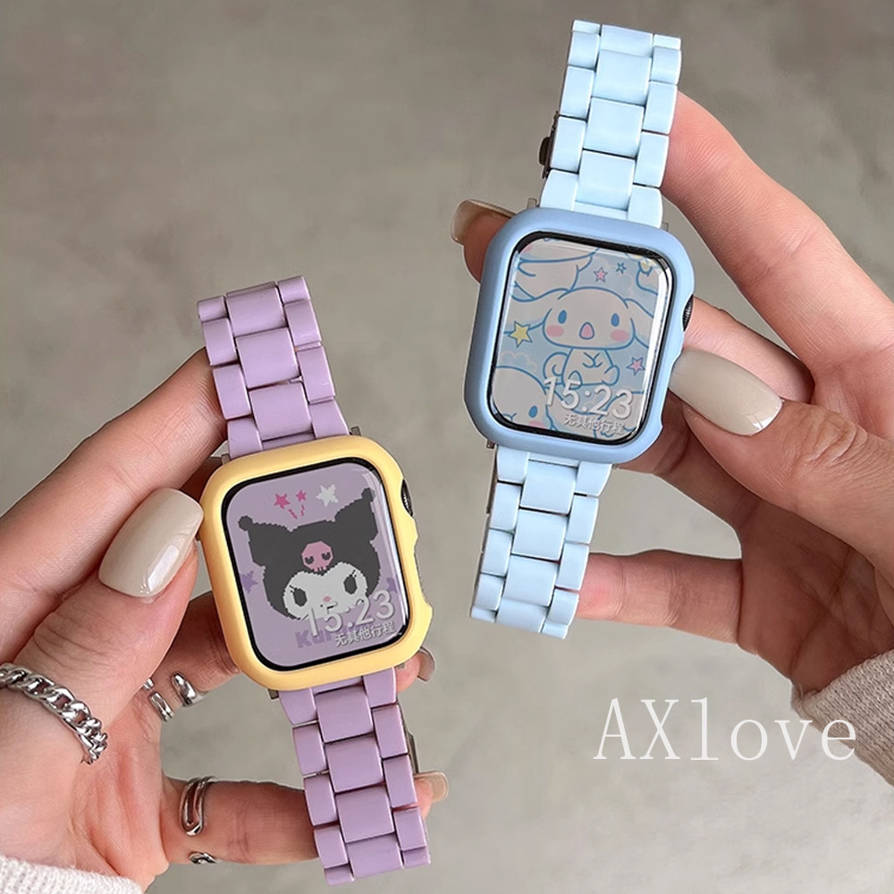 ลูกอม สีเรซิ่นสายสําหรับแอปเปิ้ลนาฬิกา40มิลลิเมตร42มิลลิเมตร44มิลลิเมตร45มิลลิเมตร49มิลลิเมตรกีฬานาฬิกาเปลี่ยนสายนาฬิกาข้อมือสําหรับ ฉันดู ชุด 9 8 7 6 กับ 5 4 3อัลตร้า2 1ที่มีเปลือกป้องก