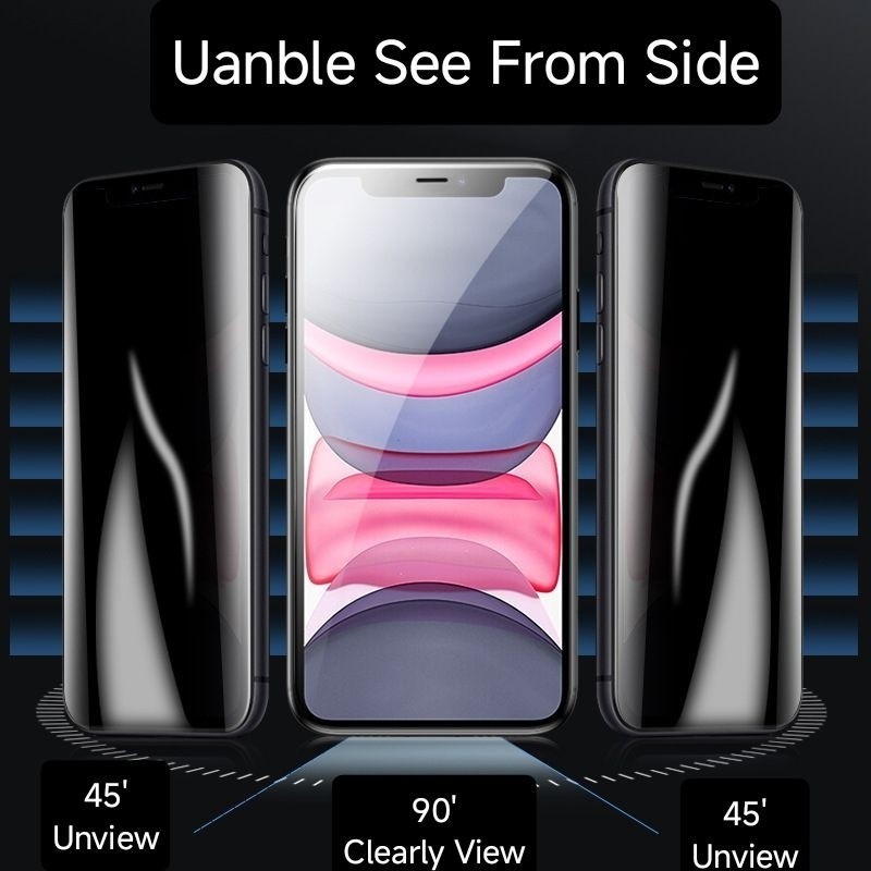 กระจกนิรภัยความเป็นส่วนตัวสําหรับRealme Realme 2 3 5 6 6pro 6i 6s 5i 5pro 74G 7i 7pro 75G 7 8pro 8i 