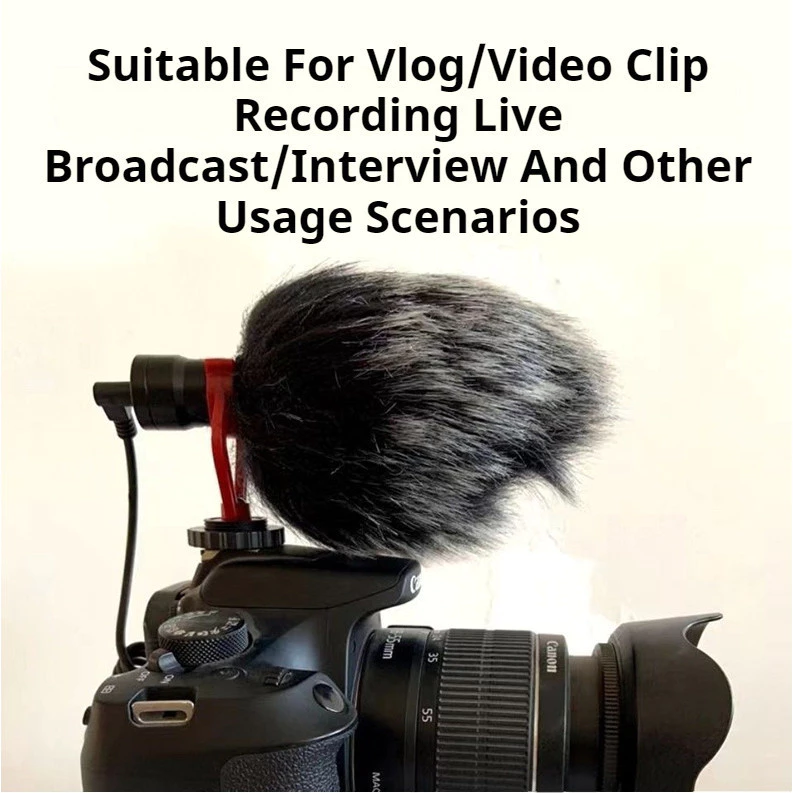ไมโครโฟนกล้อง DSLR professional Shotgun Condenser Microphone สําหรับกล้องสมาร์ทโฟน PC Tablet thumbnail 6