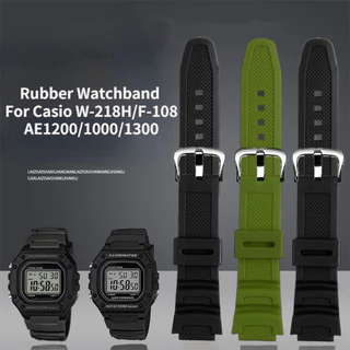 ร้านคนไทย! สายนาฬิกาข้อมือcasioคาสิโอ 18 มม.สําหรับAQ-S810W S800 MRW-200 W735 752H AE-1000\ AE-1100 \AE1200\ สองสี