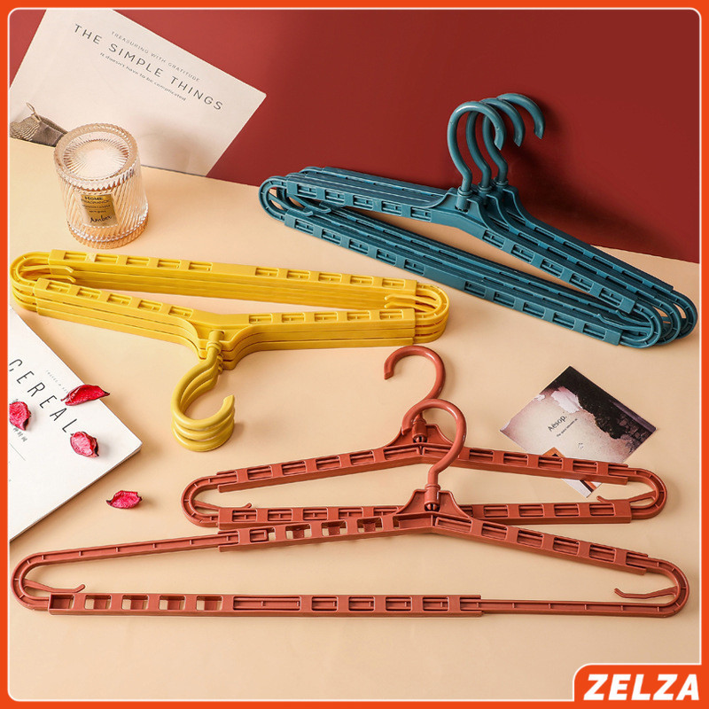 ZELZA ไม้เเขวนเสื้อ ไม้แขวนเสื้อ ปรับ ยืด หด ได้ ไม้แขวนผ้าพลาสติก hanger