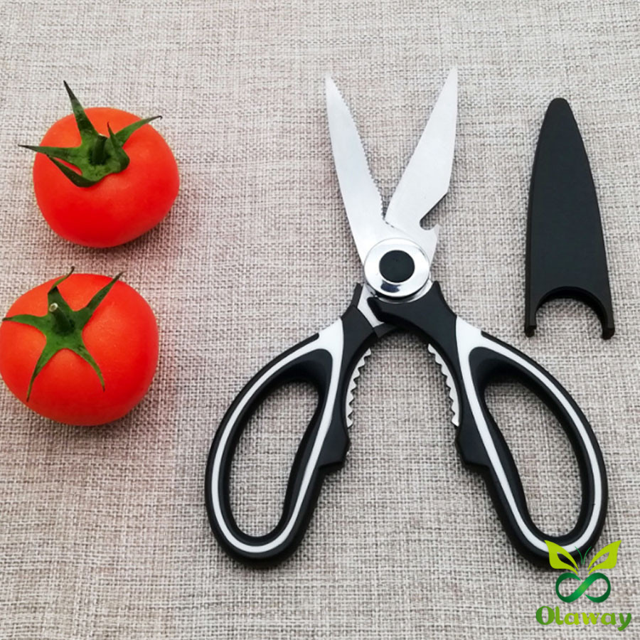Olaway กรรไกรตัดอาหาร กรรไกรสารพัดประโยชน์ กรรไกรสแตนเลส อุปกรณ์เครื่องครัว Kitchen scissors