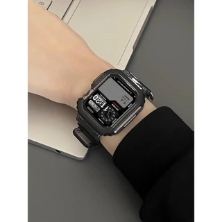 Clear Band + เคสสําหรับ Huawei Watch Fit 5 Fit 4 อุปกรณ์เสริมสายรัดโปร่งใสนุ่มเปลี่ยนสายนาฬิกาสําหรับ Huawei Watch fit3 Band
