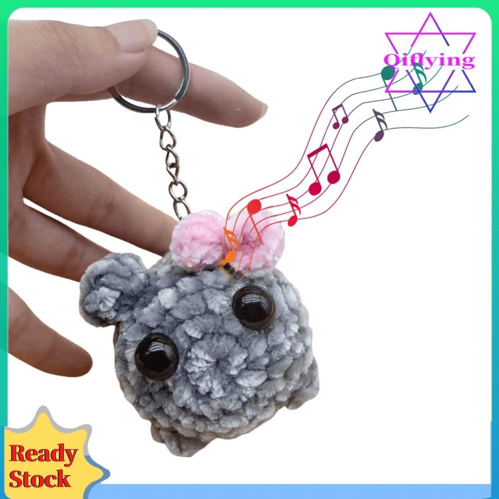 Sad Hamster Meme Sound Music Plush Toy Sad Hamster พวงกุญแจของขวัญสําหรับผู้หญิงผู้ชาย
