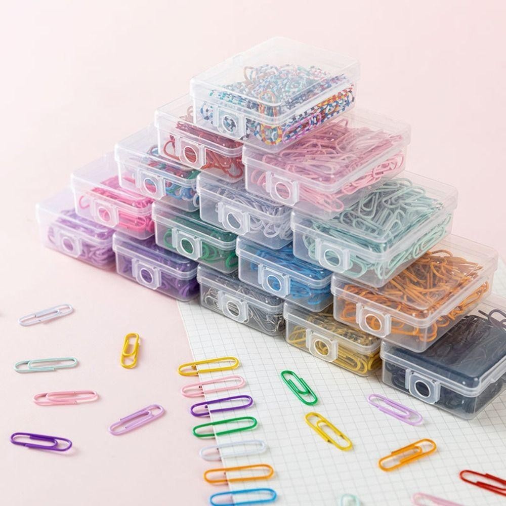 Hilario 50PCS คลิปที่คั่น, สีผูกคลิปหนีบกระดาษโลหะ, คลิปหยิก Creative Alloy Binder Clamps Office - รูปที่ 7