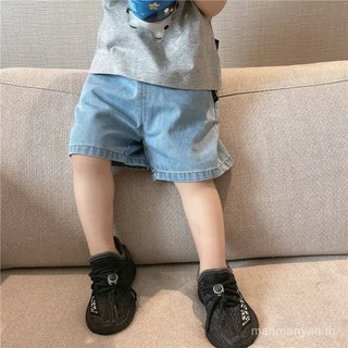 ขาสั้นเด็กชาย ฤดูร้อน สไตล์เกาหลีใหม่ กางเกงห้าจุดยอดนิยมสำหรับเด็ก ฤดูใบไม้ผลิฤดูร้อน กางเกงขาสั้นผ้าเดนิม แฟชั่นทันสมัย