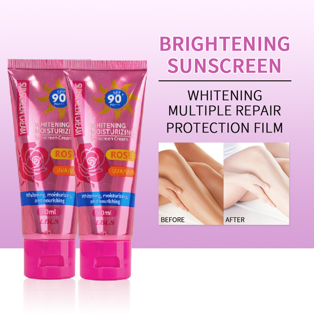 Rose SPF90+ PA+++ ครีมกันแดด High Protection UV+ KISS Tinted Sunblock 60g
