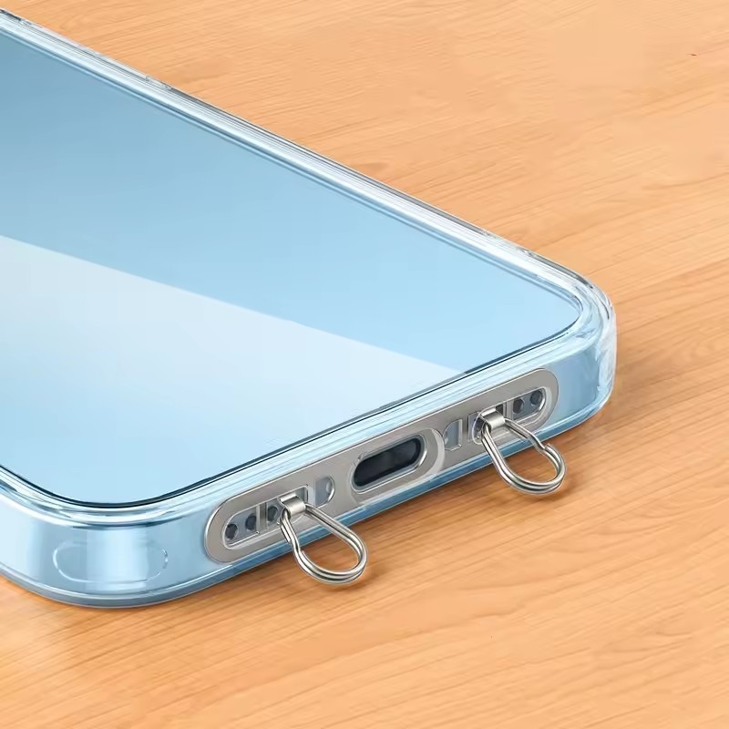 1/3ชิ้น คู่หลุมโลหะโทรศัพท์มือถือเชือกแขวนเชื่อมต่อแพทช์-คู่หัวเข็มขัดแหวนโทรศัพท์เชือกเส้นเล็กแพทช์ เทเธอร์ แท็บ-โทรศัพท์เชือกเส้นเล็กปะเก็น-สแตนเลสสลิงสายบัตรคลิป - รูปที่ 5