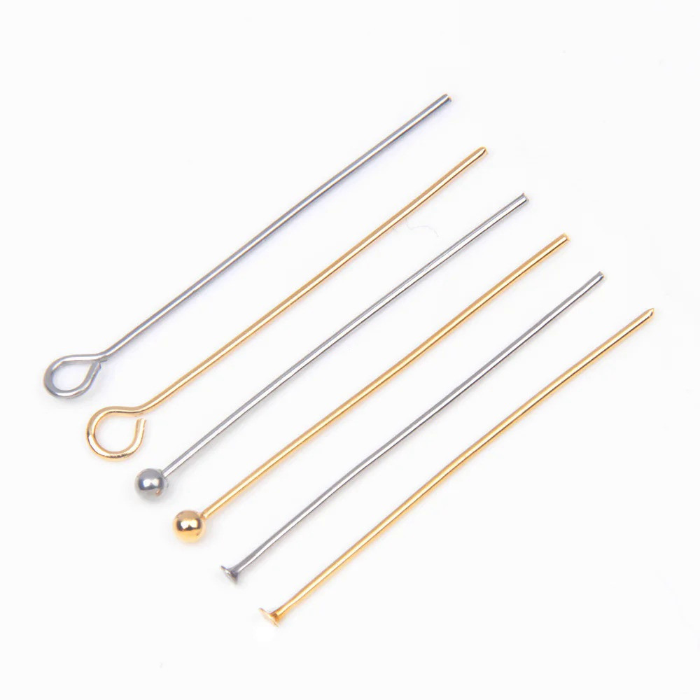 หมุดบอลสแตนเลส 316 สีทอง XHN50-100 ชิ้น/ล็อต ขนาด 20-50 มม. สำหรับทำเครื่องประดับ DIY อุปกรณ์เสริม