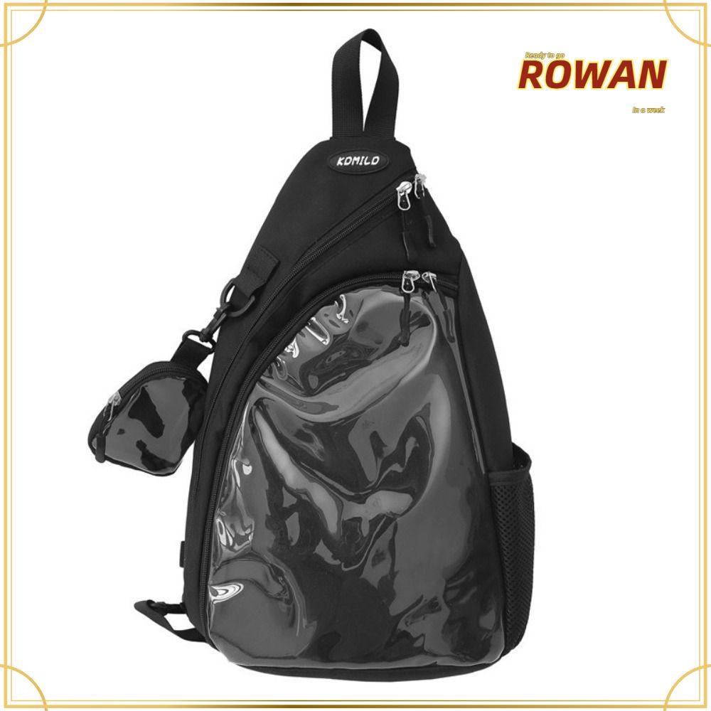 Rowans Shopping Crossbody Bag, Zipper Transparent Simple Ita Bag, Fashion Vintage Hobos Bag Y2k