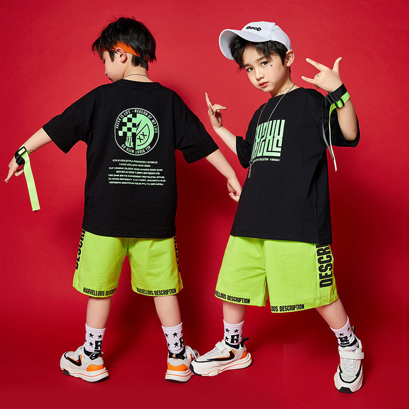 [Miaomiao] [Laughing Mouse Street Dance] Street Wear Childrens Wear Street Dance Costume Girls Hip-H