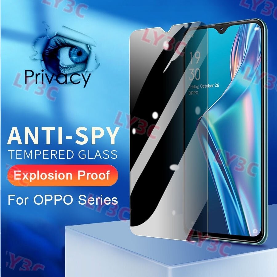 ความเป็นส่วนตัวกระจกนิรภัยป้องกันหน้าจอสําหรับOPPO F9 F11 A5 A3S AX5 A7 A12 A5S A15S A16K A16E A17 A