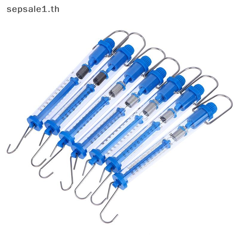 # SALE # ใช้งานได้จริง Newtons Spring Scale Tubular Dynamometer Plastic Transparent Body Easy For Classroom .