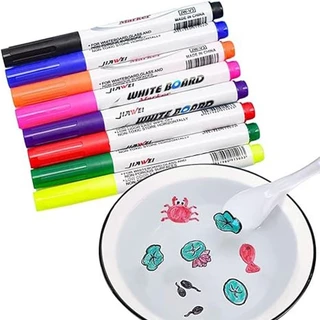 พร้อมส่ง ปากกาลอยน้ำ (แถมช้อน) ปากกาเมจิกหมึกลอยน้ำ หมึกปลอดภัยไร้กลิ่น