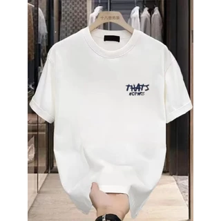 (จัดส่งตลอด 24 ชั่วโมง)Fanfei เสื้อยืดผู้ชายผู้หญิงฯลฯ สามข้ามสองด้านพิมพ์หนักผ้าฝ้ายแท้แขนสั้นชายหญิงท็อปส์